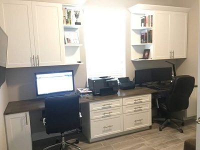 built-in office cabinets