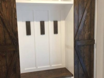 Mudroom with storage