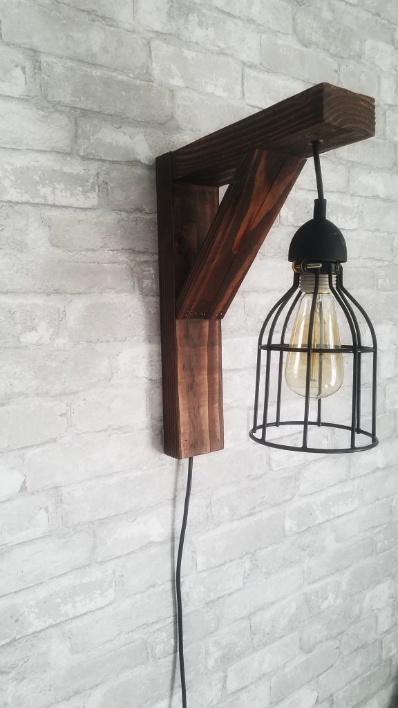 Farmhouse Wall Sconce Flippin Rustic