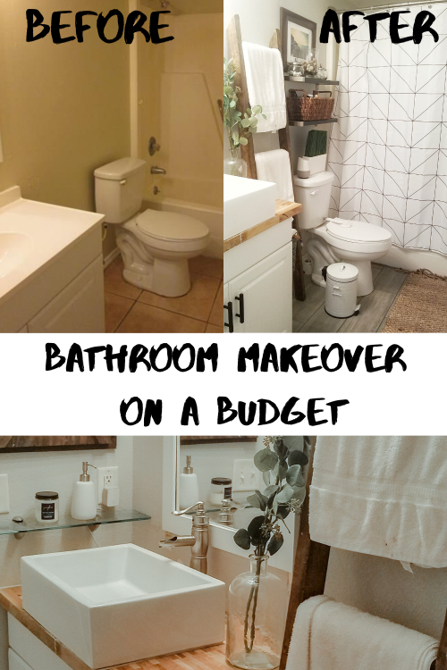 Bathroom Makeover on a Budget - Flippin' Rustic Get the look