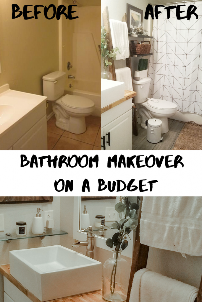 Modern Rustic Bathroom Makeover