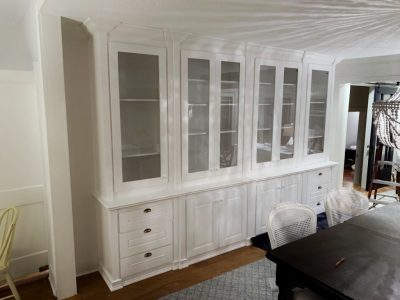built-in china cabinet