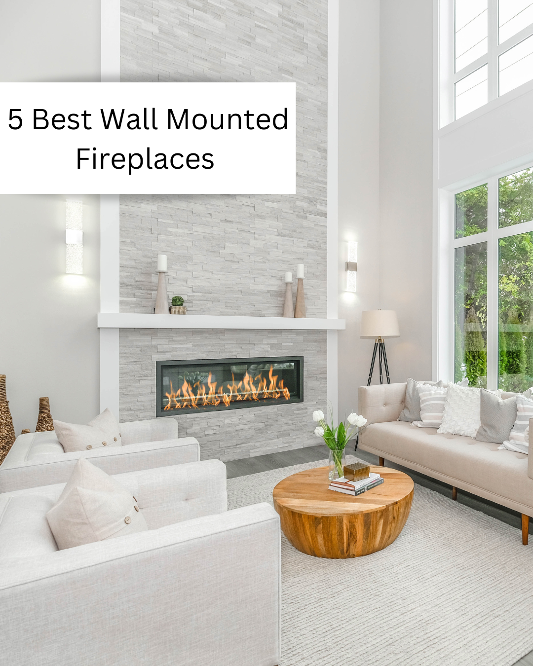 Rustic Wall Mounted Electric Fireplaces photo