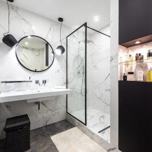 modern white bathroom